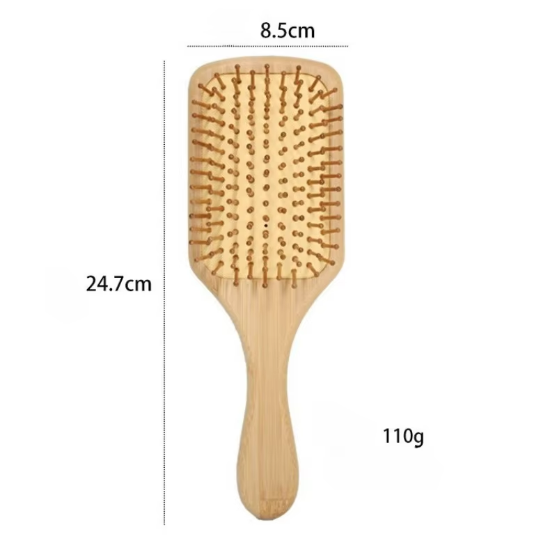 Full-Size Bamboo Hairbrush| EcoGlow Essentials