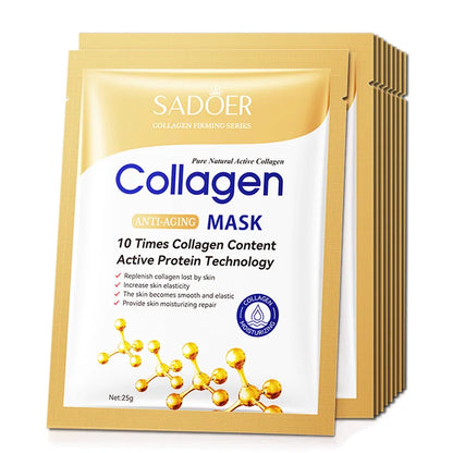 10Pcs Collagen Face Mask| EcoGlow Essentials