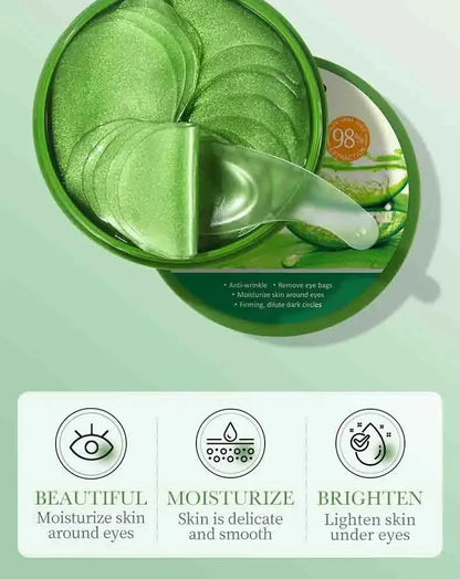 60pcs Aloe Vera Eye Mask| EcoGlow Essentials