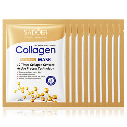 10Pcs Collagen Face Mask| EcoGlow Essentials