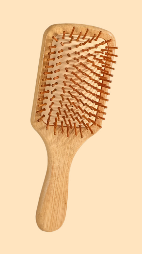 Full-Size Bamboo Hairbrush| EcoGlow Essentials