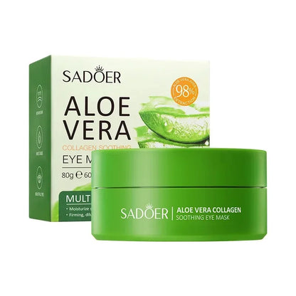 60pcs Aloe Vera Eye Mask| EcoGlow Essentials