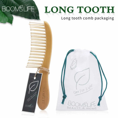 Long Pin Bamboo Comb| EcoGlow Essentials