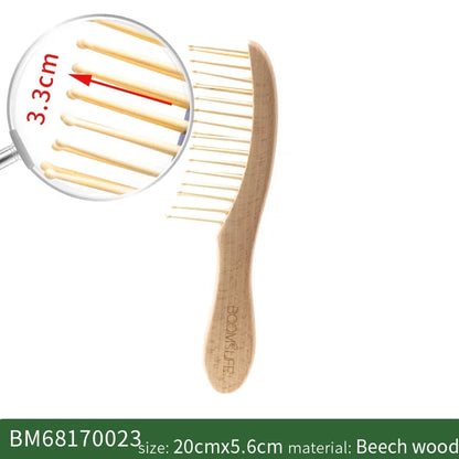 Long Pin Bamboo Comb| EcoGlow Essentials