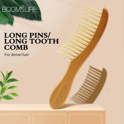 Long Pin Bamboo Comb| EcoGlow Essentials