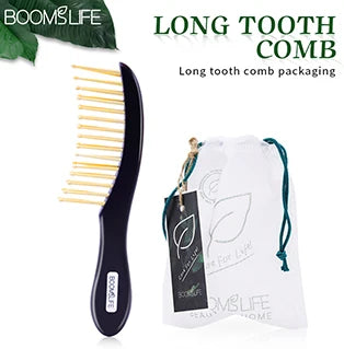 Long Pin Bamboo Comb| EcoGlow Essentials