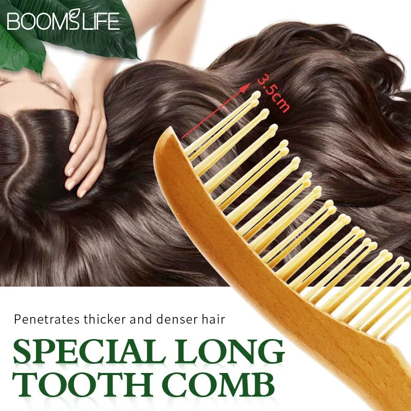 Long Pin Bamboo Comb| EcoGlow Essentials