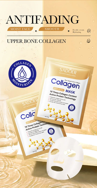 10Pcs Collagen Face Mask| EcoGlow Essentials