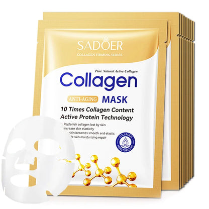 10Pcs Collagen Face Mask| EcoGlow Essentials