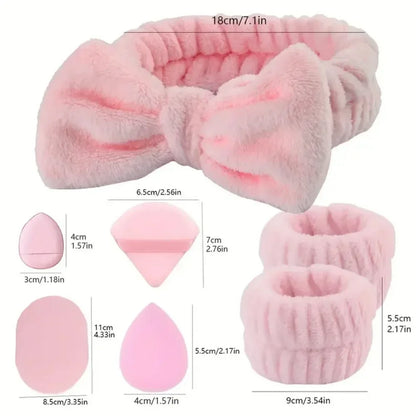 12/15Pcs Cosmetic Sponge Set w/ Headband |EcoGlow Essentials