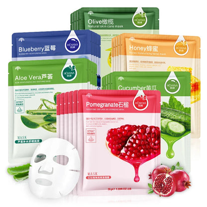 30-Piece Plant Extract Face Mask Set| EcoGlow Essentials