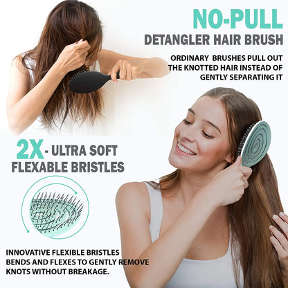 Biodegradable Detangling Hairbrush| EcoGlow Essentials