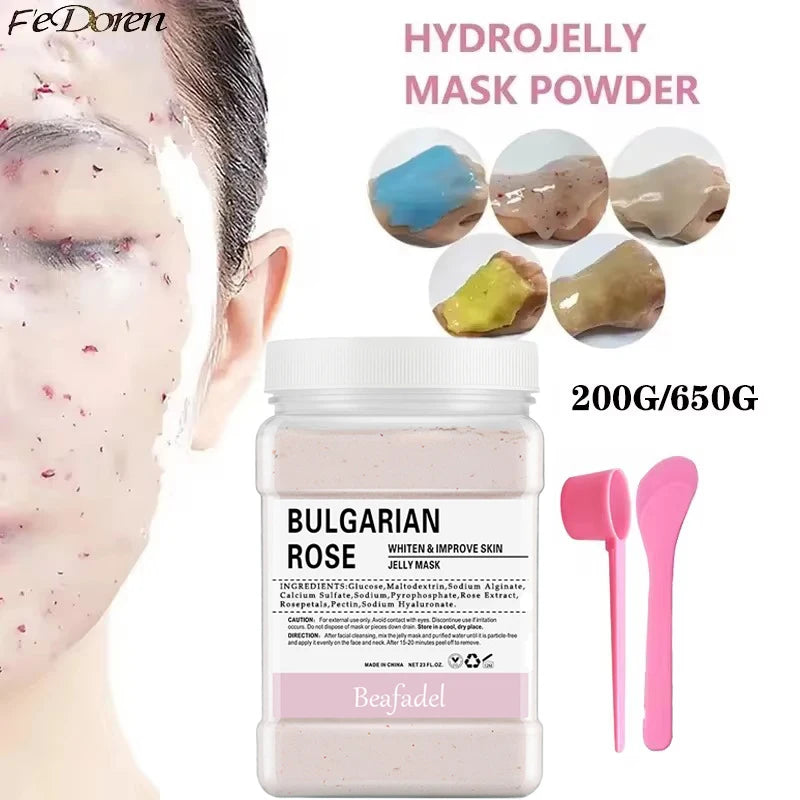 650g Hydro Jelly Mask Powder Rose Masks Peel Off Hydroplastic Crystal Collagen Facial Jelly Mask for Face